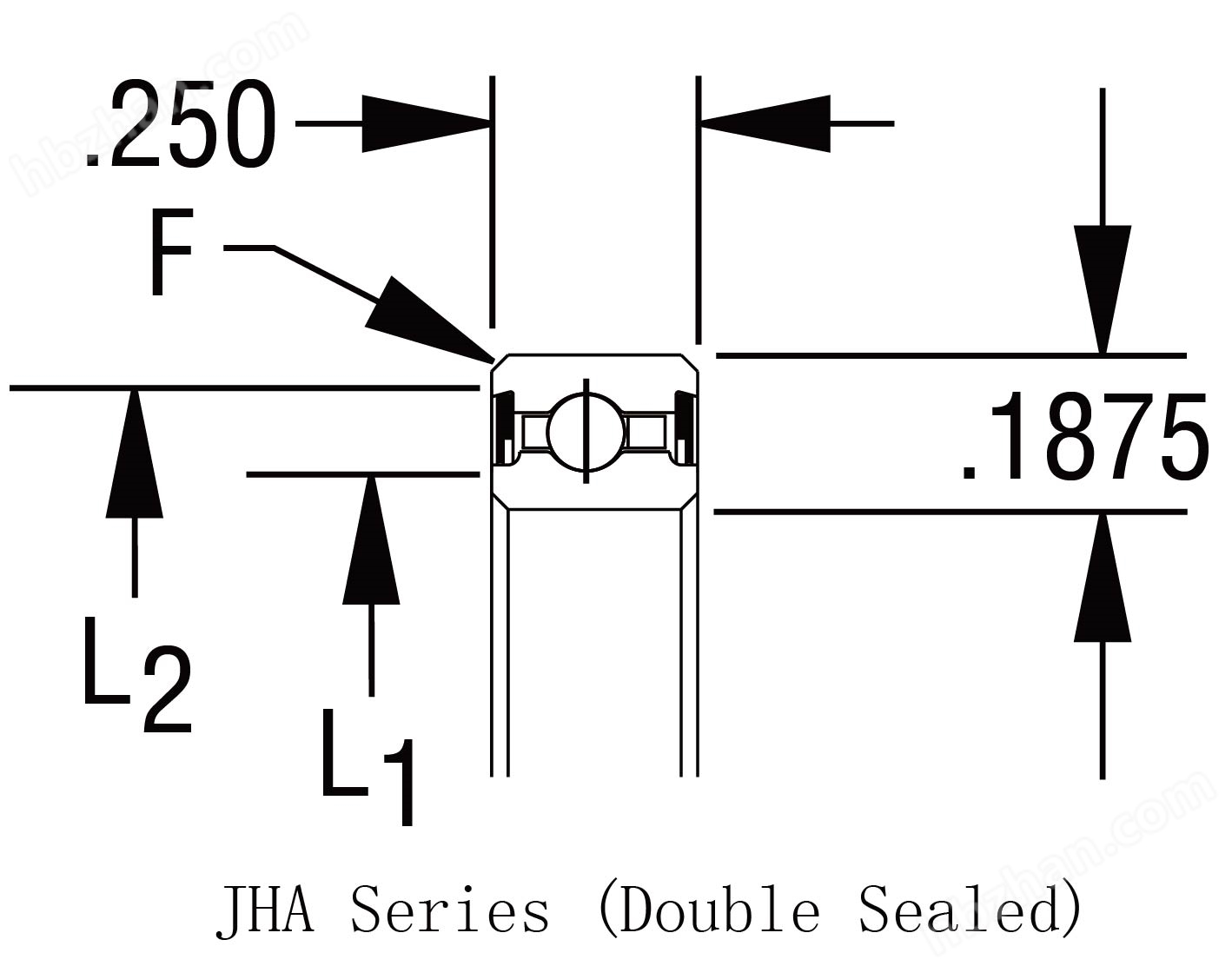 JA-CP0密封等截面薄璧球軸承