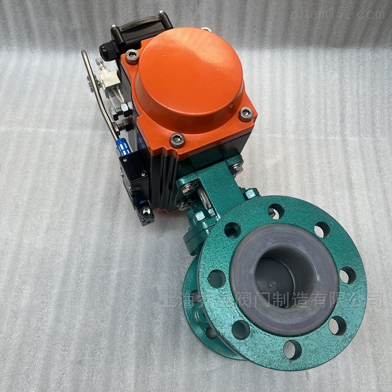 断电停气自动复位气动衬PFA球型切断阀